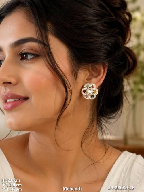 Elegant Full Stone Statement Earrings