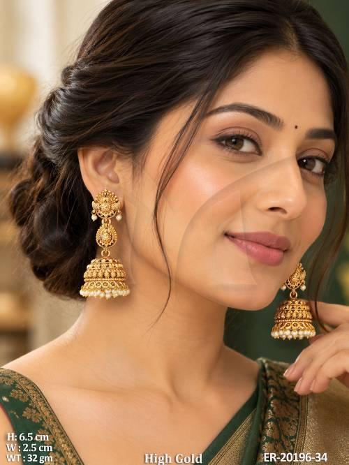traditional-peacock-motif-antique-jhumka-earrings