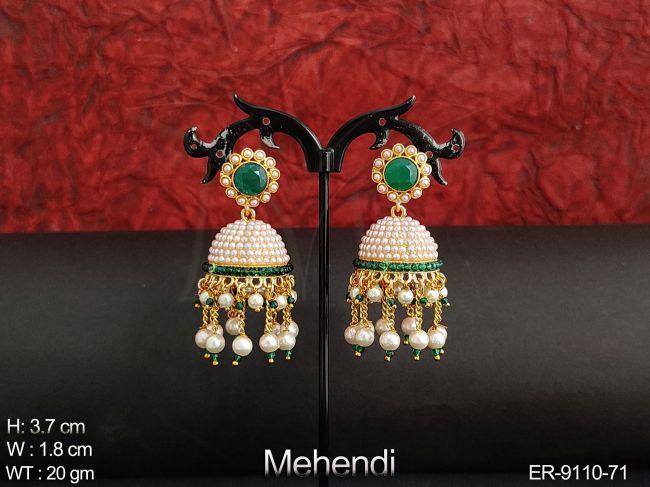 Full Clustered Pearl Beautiful Fancy Style Jhumka Earring