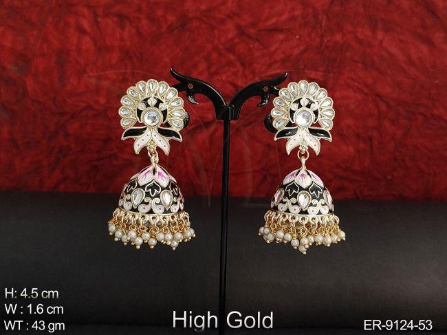 Beautiful Jhumka Clustered Pearl Designer Party wear Earring