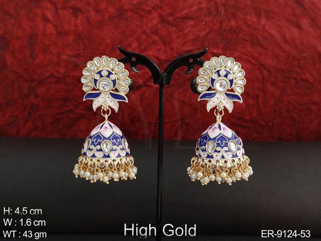 Beautiful Jhumka Clustered Pearl Designer Party wear Earring — ER-9124-53