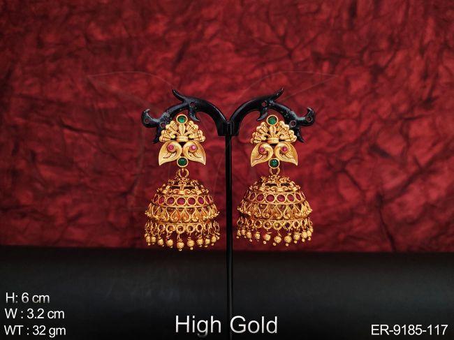 High Gold Polish Designer Fancy Style Beautiful Fashion Earring
