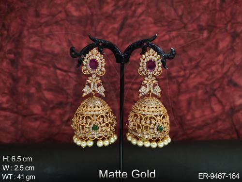 Antique Full Stones Designer Fancy Style Party wear Beautiful Jhumka Earring