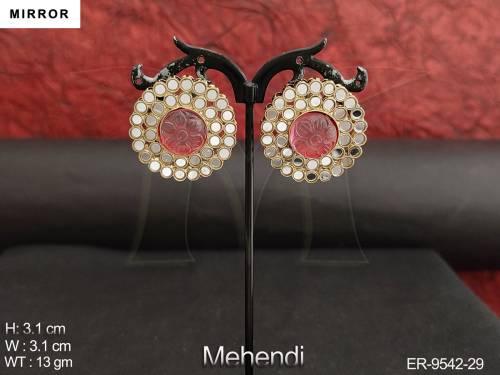 mehendi-polish-antique-designer-fancy-style-party-wear-beautiful-mirror-earring-tops