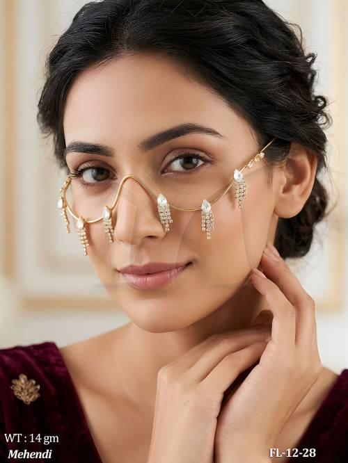 Antique Diamond Facelet Bridal Nose Accessory