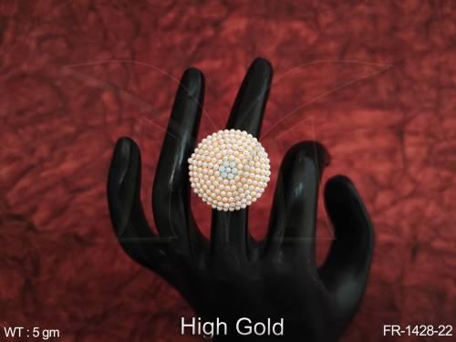 high-gold-polish-fancy-design-clustered-pearl-designer-antique-jewellery-finger-ring