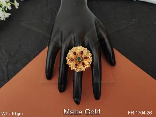 fancy-style-matte-gold-polish-antique-desing-party-wear-antique-jewellery-finger-ring-