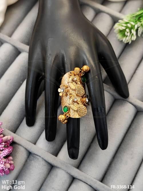 antique-high-gold-polish-fancy-style-finger-rings-
