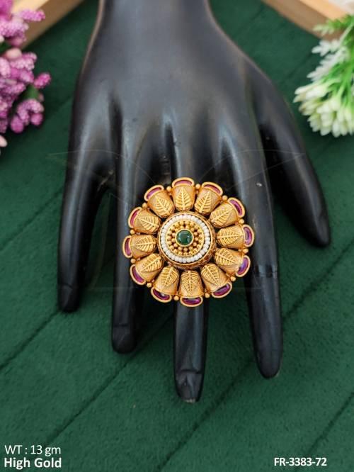 Beautiful Design  High Gold Polish Finger Rings  