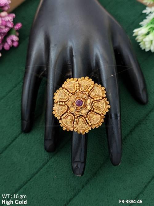 Antique High Gold Polish  Fancy Style Finger Rings  