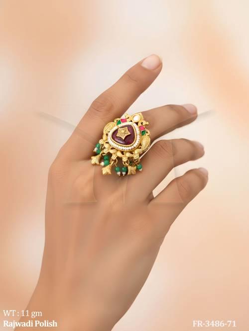 traditional-rajwadi-polish-floral-adjustable-ring
