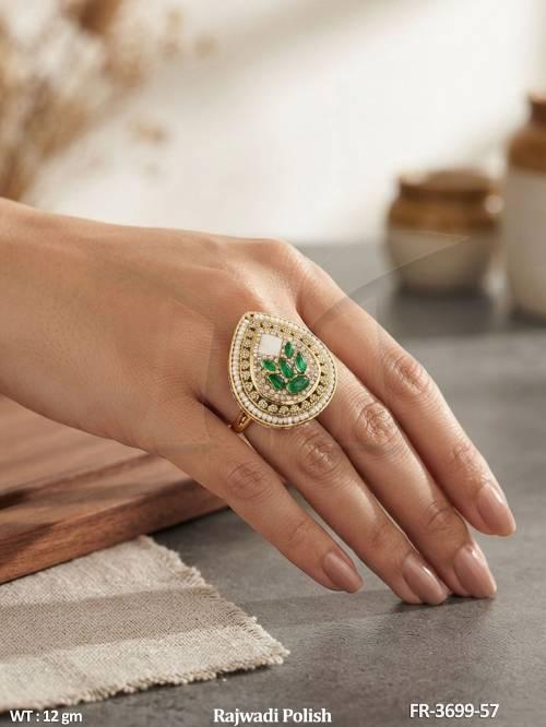 rajwadi-polish-fancy-floral-stone-finger-ring