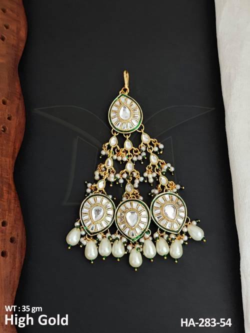 Antique Jewellery High Gold Polish Fancy designer Hair Accessories Pasa 