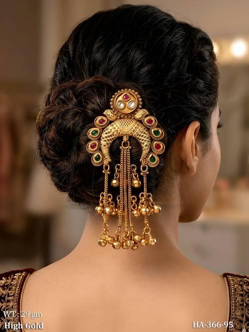 ethnic-fancy-juda-pin-with-hanging-chain-ghungroo-style