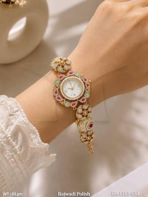 Royal Style Ruby Green Bracelet Watch
