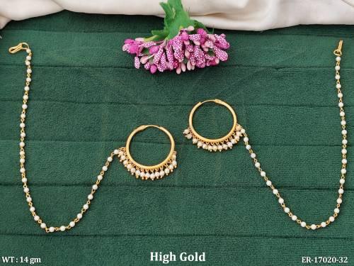 Antique Designer High Gold Fancy Earrings  