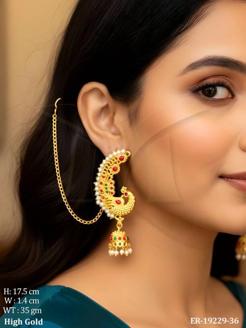 antique-peacock-kaan-chain-jhumka-earrings-with-pearls