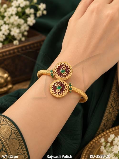 Rajwadi Polish Designer Antique Kada
