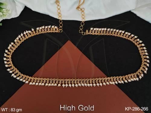 Designer Fancy Style Party wear Beautiful High Gold Polish Antique Designer Antique Kamarpatta (Hip Belt)  