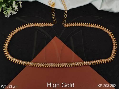 Antique Jewelry High Gold Polish Weadding / Party wear  Fancy Design Antique Kamarpatta (Hip Belt) — KP-293-262