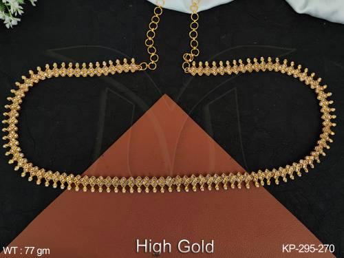 Fancy Style Party wear High Gold Polsih Antique Desinger Antique Jewellery Kamarpatta (Hip Belt) 
