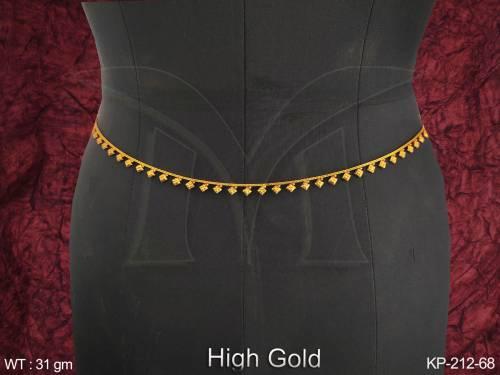High Gold Polish Designer Fancy Design party wear Kamarpatta Hip Belt