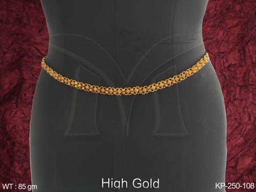 High Gold Polish Fancy Style Party wear Beautiful Design Antique Jewellery Kamarpatta Hip Belt 