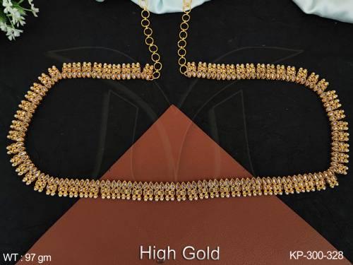 High Gold Polish Fancy Design Style Party wear Beautiful antique Jewlleery Antique Kamaarpatta (Hip Belt)