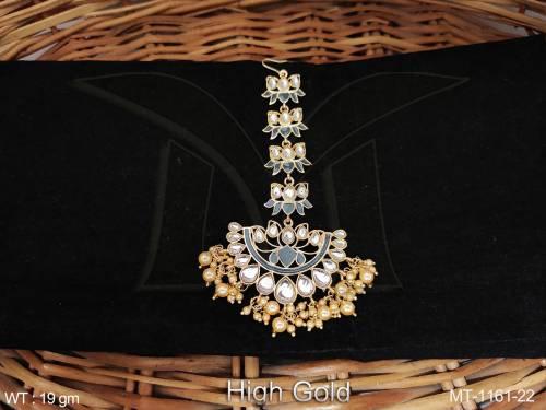 meenakari-design-clustered-pearl-high-gold-polish-fancy-maang-tikka-