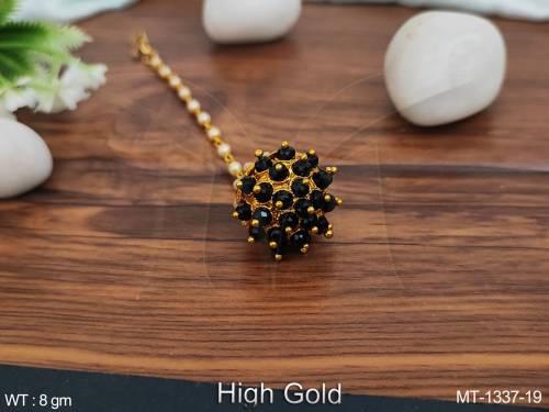 designer-fancy-style-party-wear-high-gold-polish-antique-jewellery-antique-maang-tikka