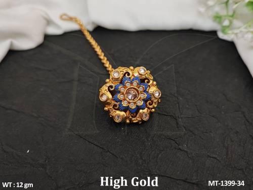 full-stone-high-gold-polish-flower-design-antique-maang-tikka
