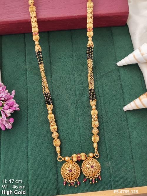 Designer High Gold Polish Fancy Mangalsutra  