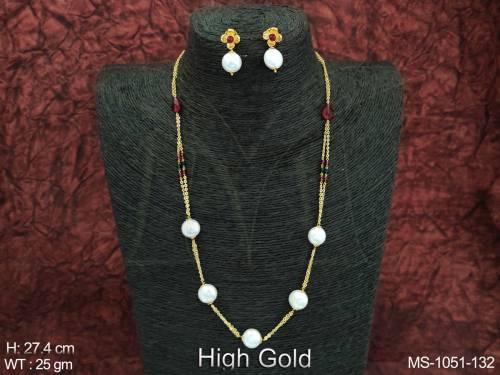 Designer Fancy Style Party wear Beautiful Antique Ethnic Beaded Long Mala Set — MS-1051-132