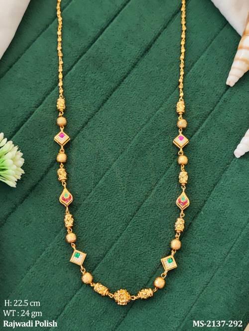 Antique Jewellery  Rajwadi Polish Designer Mala Set    — MS-2137-292