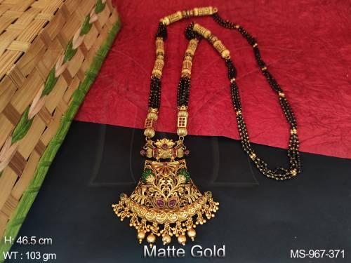 Beautiful Pendant Designer Fancy Style Party wear Long Beaded Mala