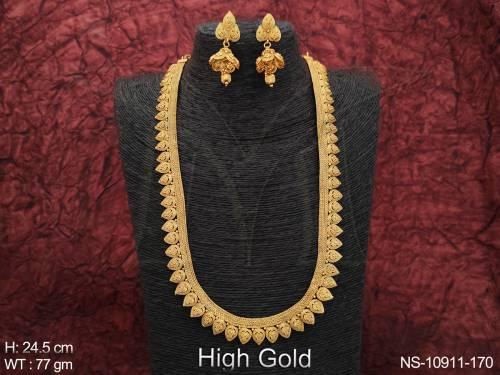 high-gold-polish-fancy-design-party-wear-beautiful-long-antique-jewellery-designer-necklace-set-