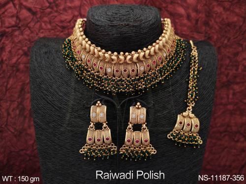 beautiful-design-party-wear-rajwadi-polish-designer-antique-jewellery-heavy-choker-necklace-set