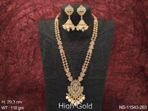 antique-jewellery-beautiful-design-high-gold-polish-necklace-set-
