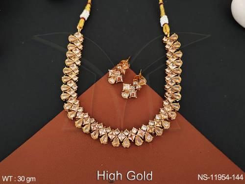 antique-jewellery-beautiful-designer-high-gold-polish-necklace-set-