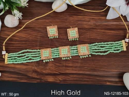 antique-jewellery-beautiful-designer-high-gold-polish-necklace-set-