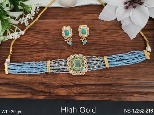 antique-jewellery-beautiful-full-stone-high-gold-polish-party-wear-necklace-set-