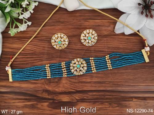 antique-jewellery-beautiful-design-high-gold-polish-party-wear-necklace-set-