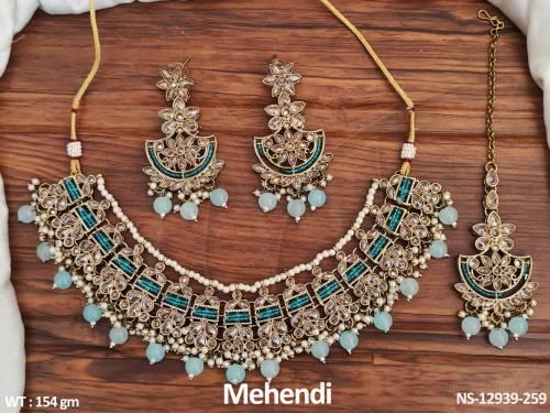 desinger-fancy-style-antique-design-party-wear-choker-style-atique-necklace-set
