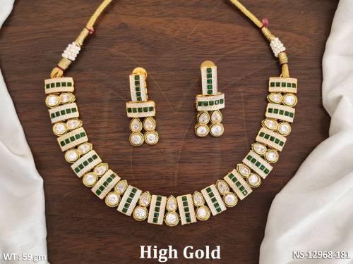 high-gold-polish-fancy-design-party-wer-beautiful-antique-design-short-necklace-set-