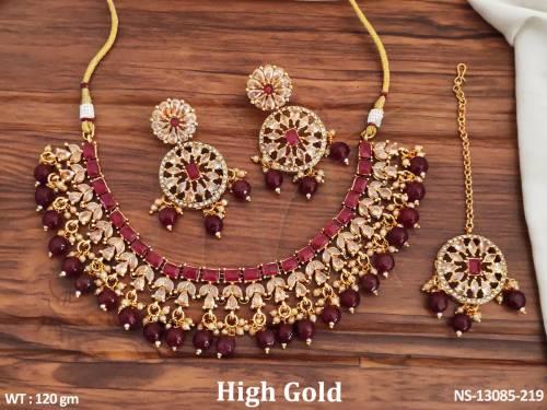 high-gold-polish-fancy-design-party-wear-beautiful-antique-jewellery-antique-choker-necklace-set-