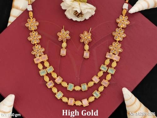 antique-jewellery-full-stone-high-gold-polish-necklace-set-