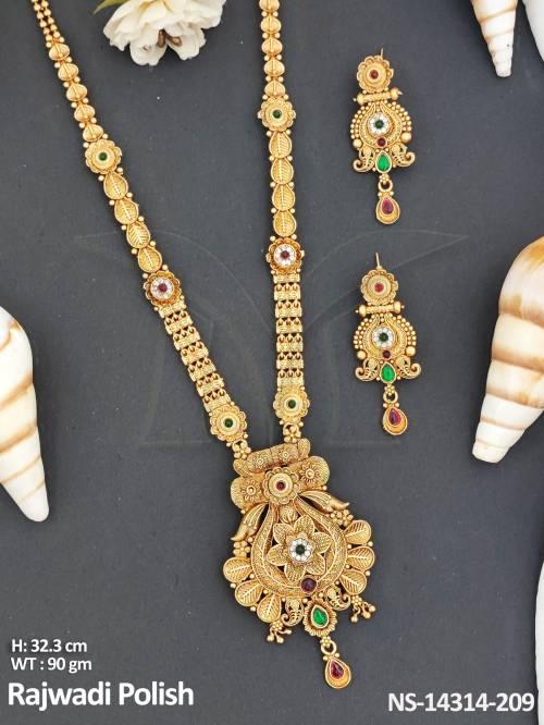 designer-fancy-style-rajwadi-polish-party-wear-long-necklace-set-