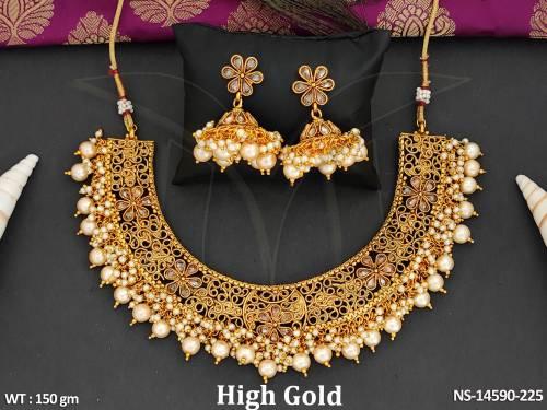 high-gold-polish-stylish-designe-antique-necklace-set-party-wear-