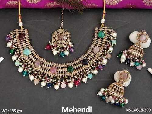 antique-full-stone-mehendi-polish-party-wear-necklace-set-