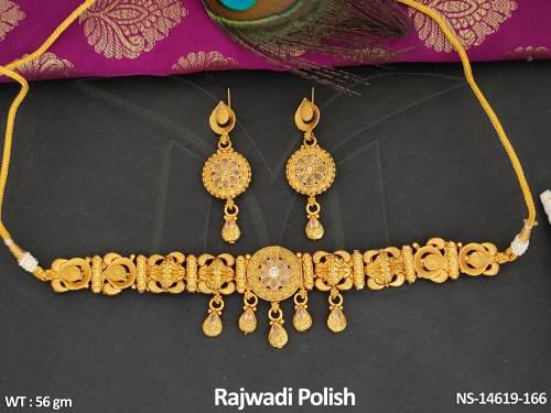 antique-jewellery-rajwadi-polish-fancy-style-short-necklace-set-